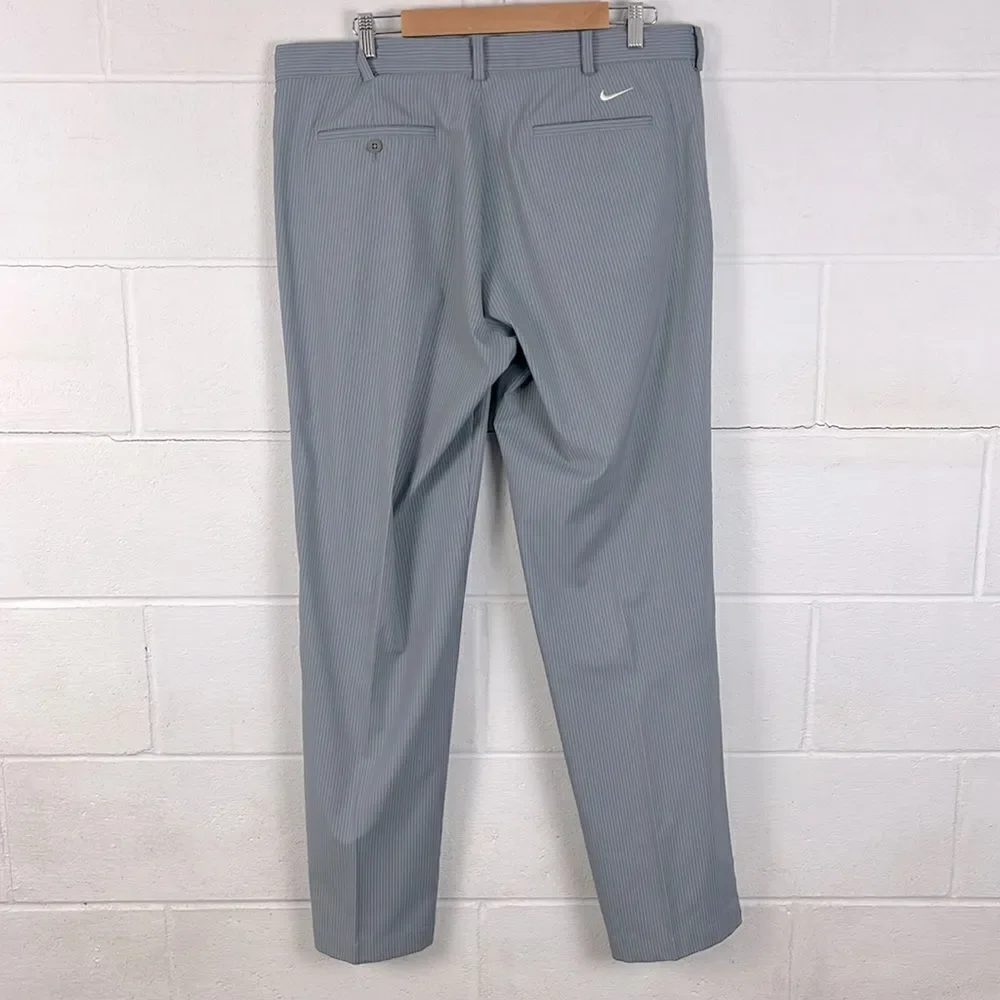 Nike Dri-Fit gray pinstrip chino golf pant